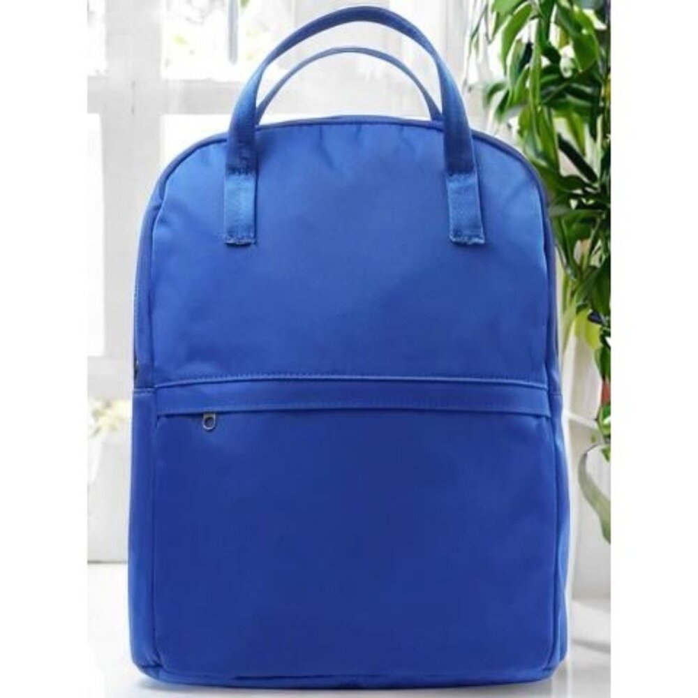 Club Room Men Blue Two Way Zip Lightweight Convertible Backpack Bag One Size NWT
